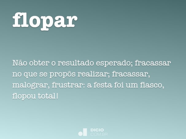 Flop ou Flopar