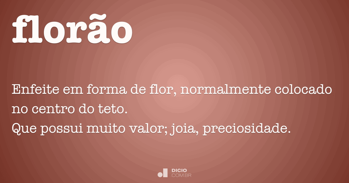 Florão Dicio, Dicionário Online de Português Florão Dicio, Dicionário Online de Português