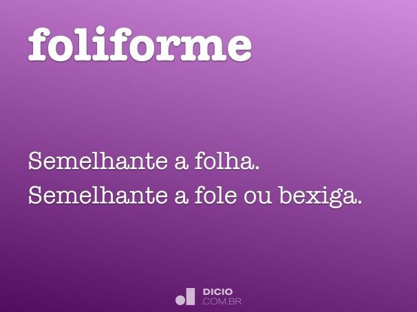 foliforme