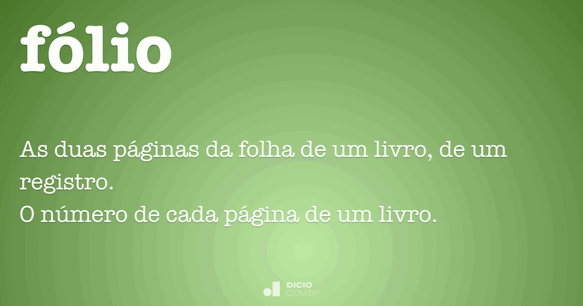 Fólio Dicio, Dicionário Online de Português