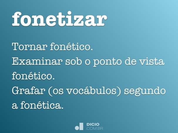 fonetizar