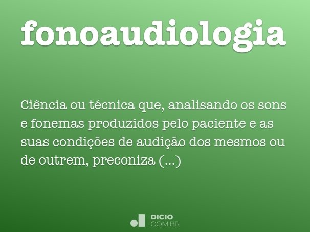 fonoaudiologia