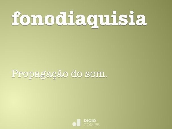 fonodiaquisia