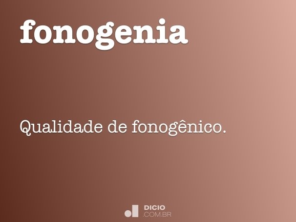 fonogenia