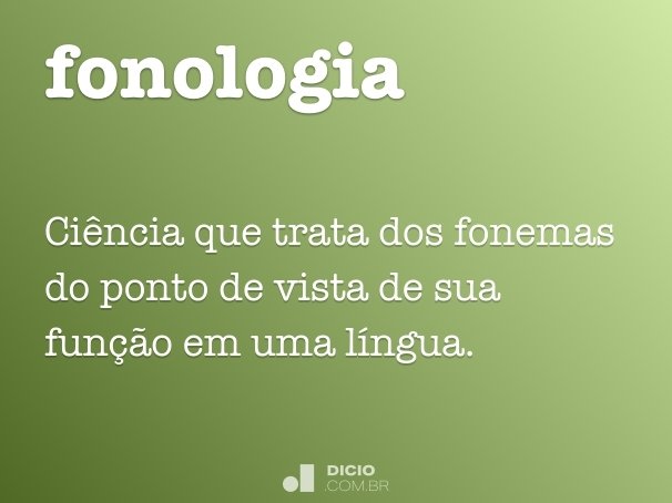 O Que é Fonologia