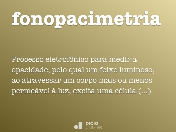 fonopacimetria