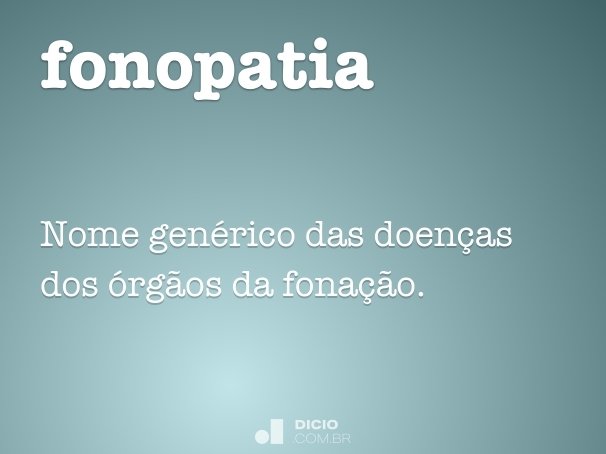 fonopatia