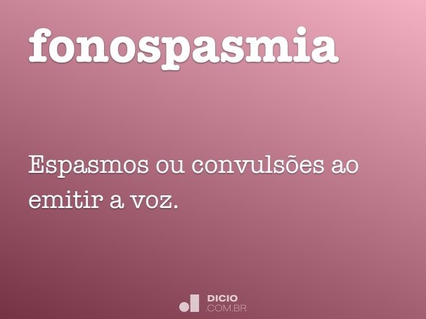 fonospasmia