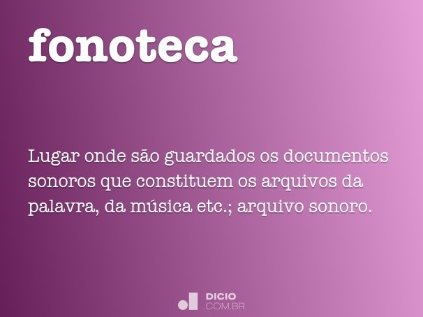 fonoteca
