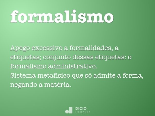 formalismo