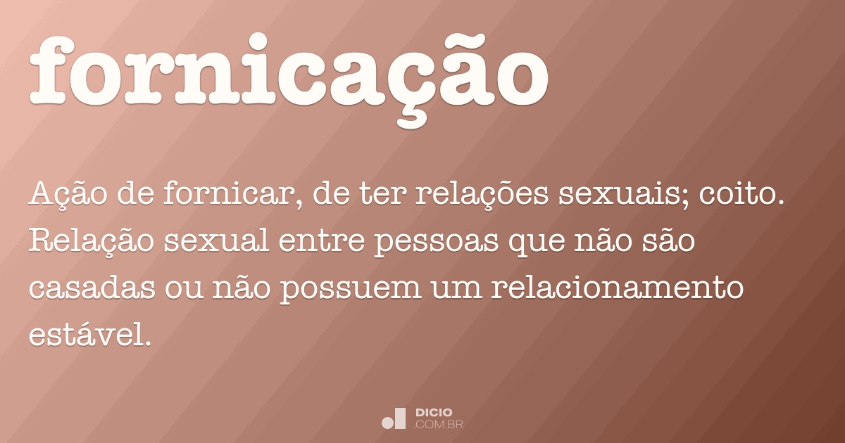 O que significa fornicação no original?