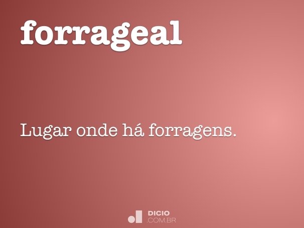 forrageal