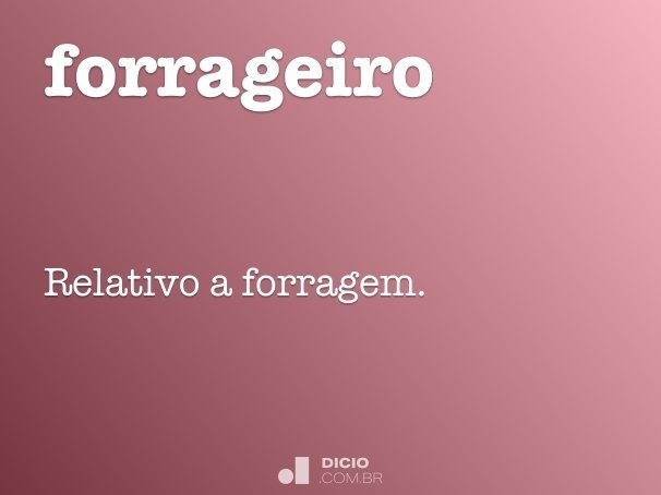 forrageiro