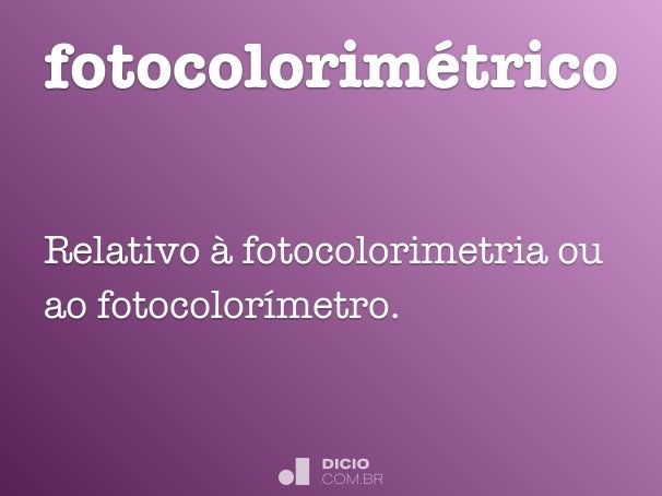 fotocolorimétrico