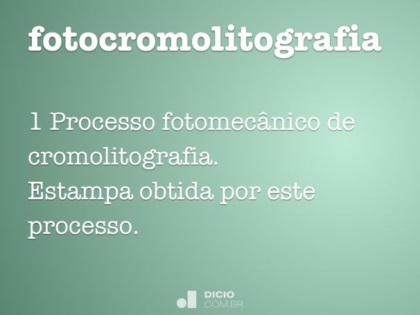 fotocromolitografia