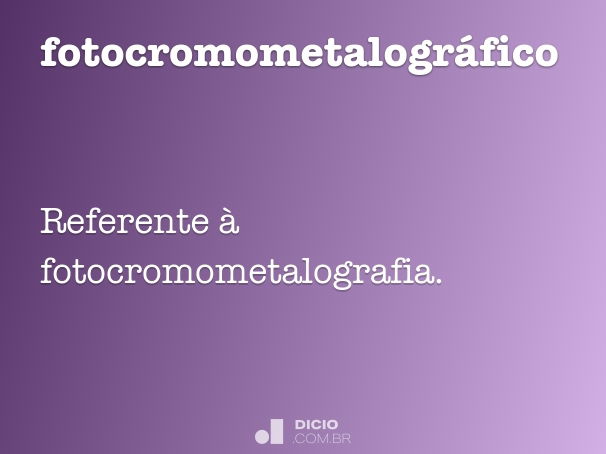 fotocromometalográfico