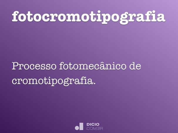 fotocromotipografia