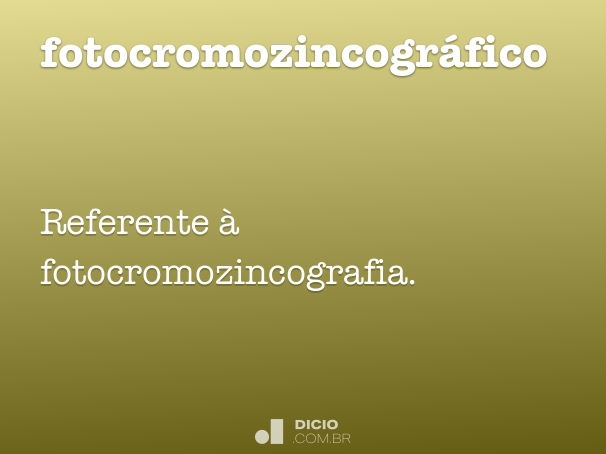 fotocromozincográfico