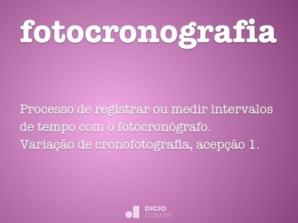 fotocronografia