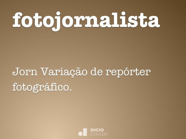 fotojornalista