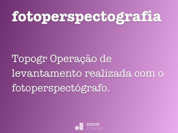 fotoperspectografia