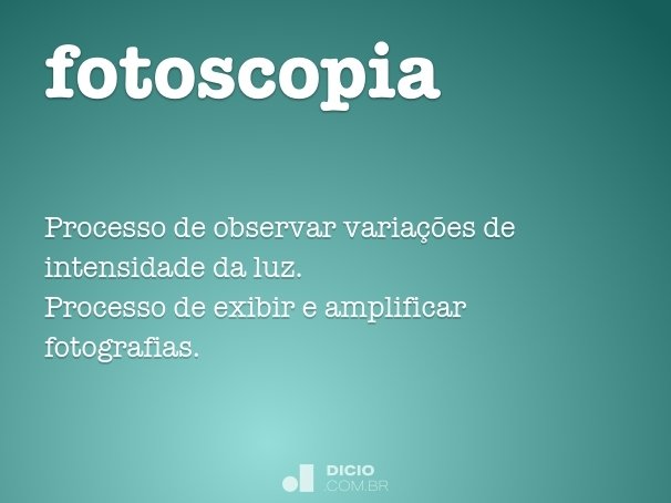 fotoscopia