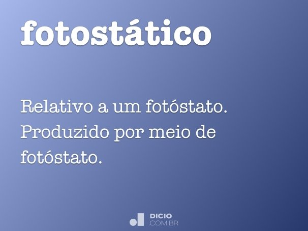 fotostático
