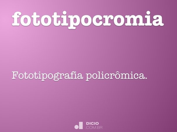 fototipocromia