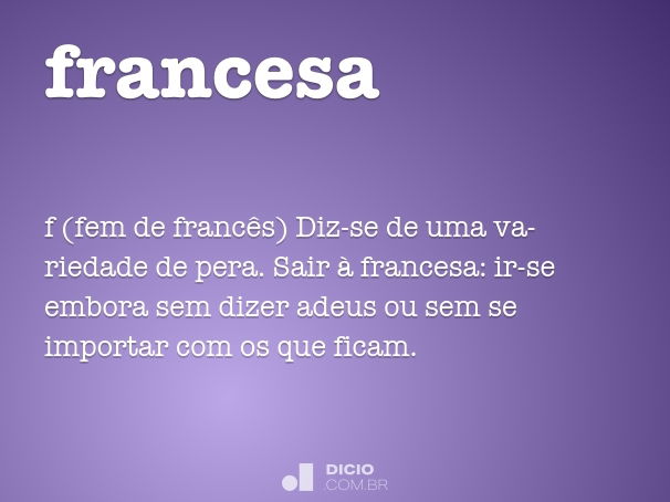 França - Dicio, Dicionário Online de Português