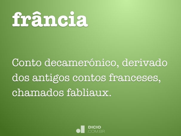 França - Dicio, Dicionário Online de Português