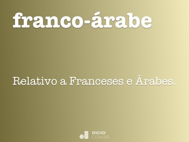 franco-árabe