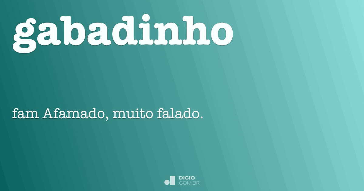 Gabamento - Dicio, Dicionário Online de Português