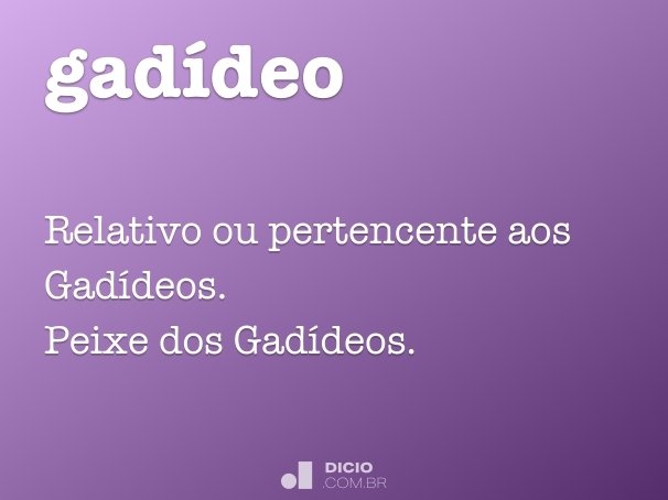 gadídeo