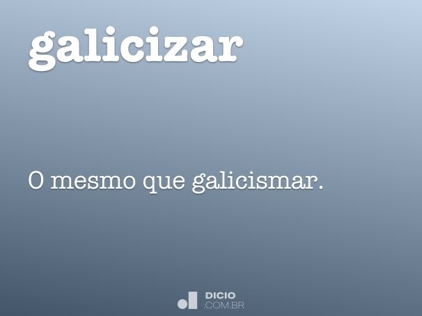galicizar