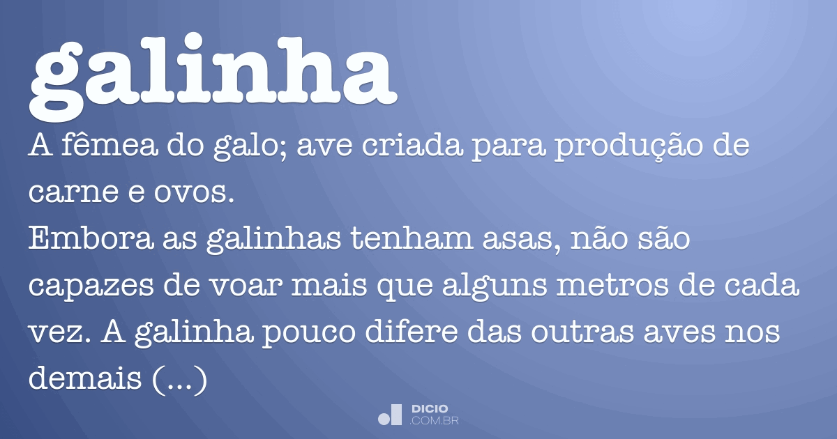 galinha-cega  Dicionário Infopédia da Língua Portuguesa