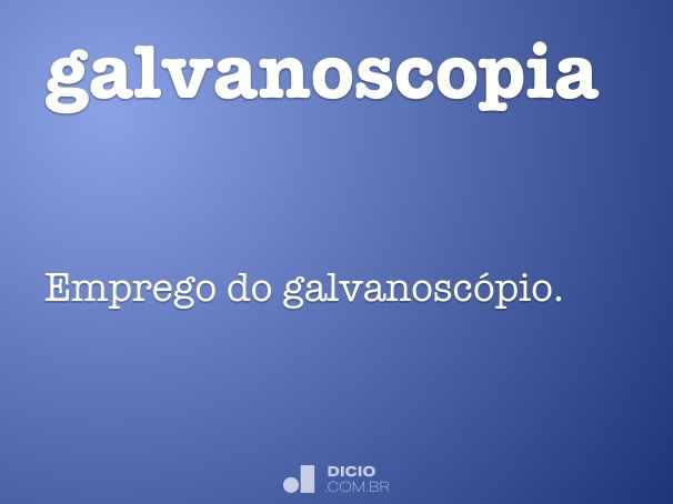 galvanoscopia