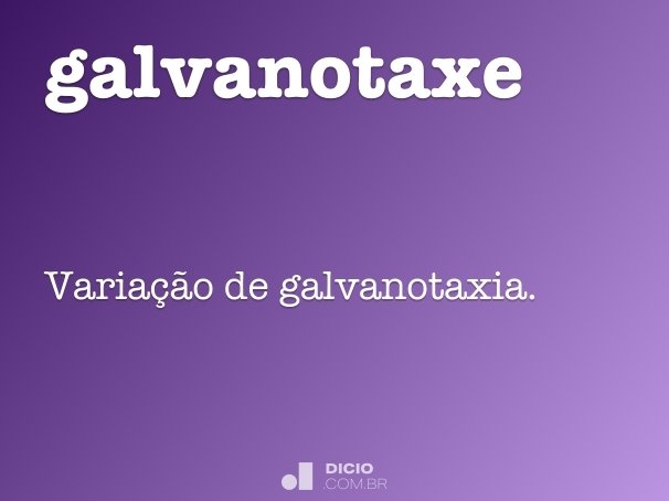 galvanotaxe