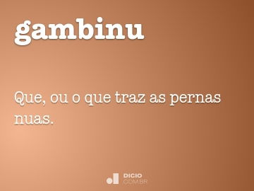 Gambir - Dicio, Dicionário Online de Português