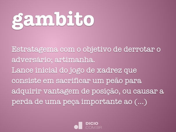 Gambito ou cambito da Rainha? Descubra a relação entre as palavras - e  também o significado