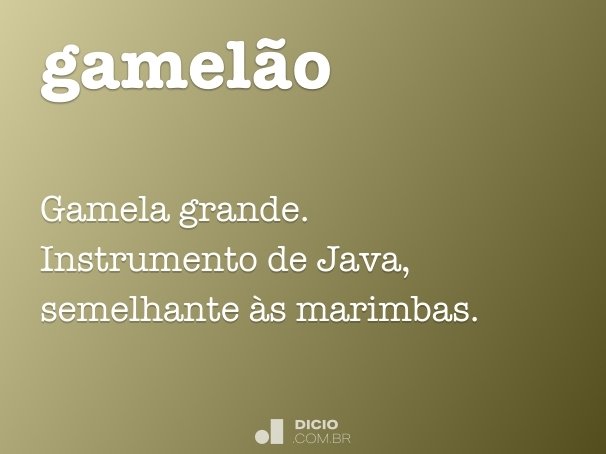 Jamelão - Dicio, Dicionário Online de Português