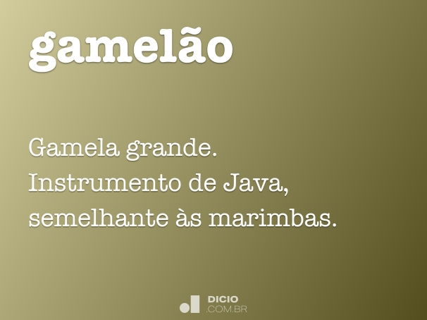 Jamelão - Dicio, Dicionário Online de Português