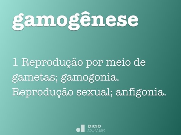 gamogênese