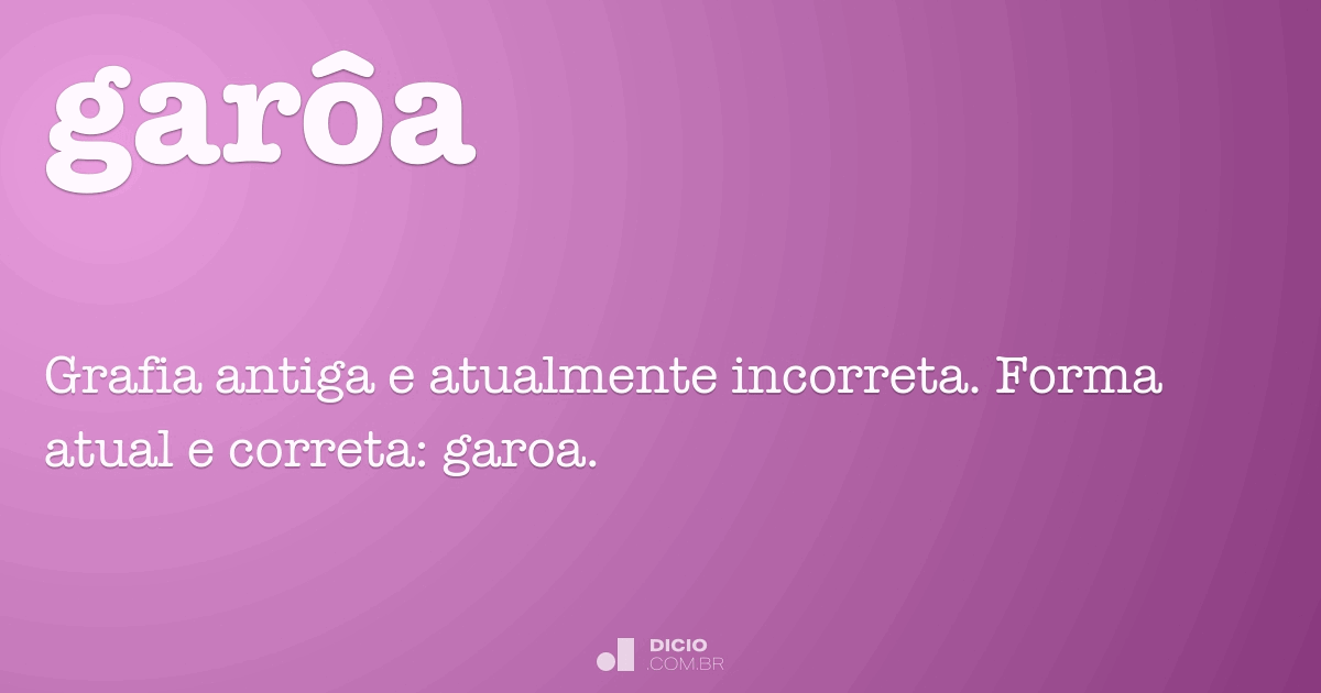 Significado de Garoa