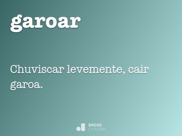 Qual é a diferença entre Está garoando  e Está chuviscando  ?