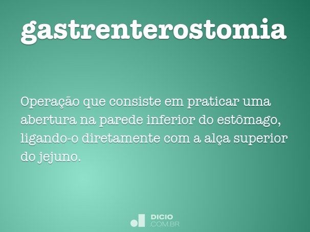 gastrenterostomia