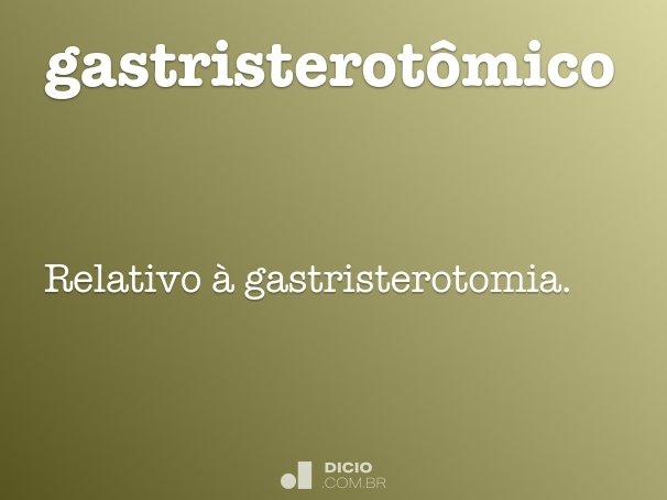 gastristerotômico