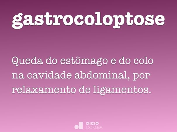 gastrocoloptose