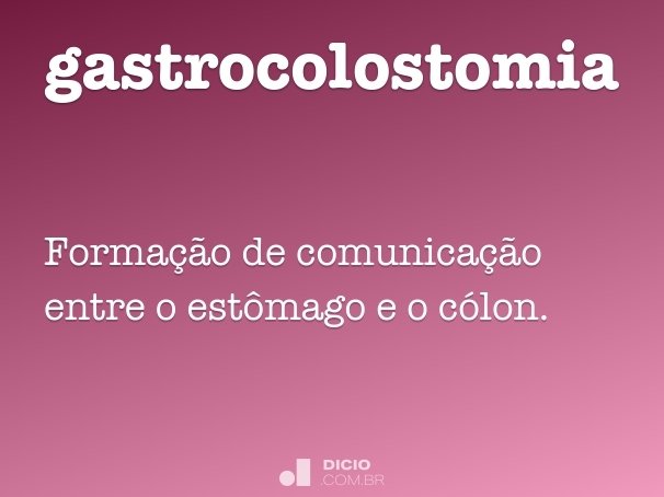 gastrocolostomia