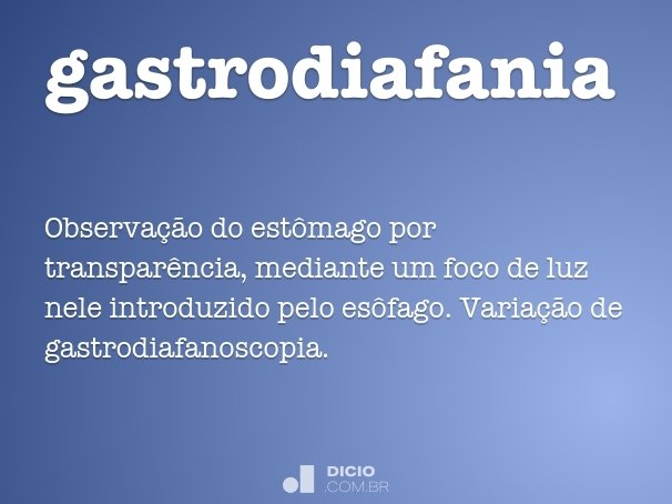 gastrodiafania