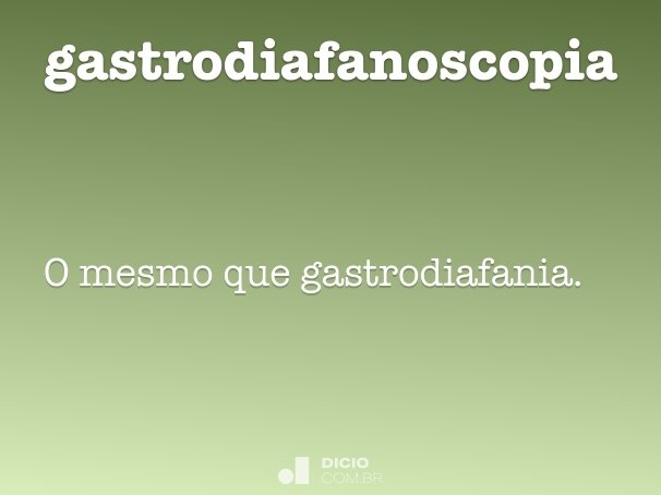 gastrodiafanoscopia